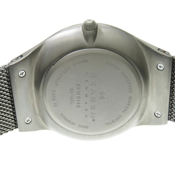 SKAGEN/スカーゲン】 SKW6146 腕時計 チタン/ステンレススチール クオーツ グレー系文字盤 メンズ 【中古】【真子質店】 【 –  真子質店 PawnShopMAKO