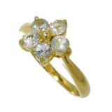 7.5号 花 アクアマリン リング・指輪 K18ゴールド 18金 2.0g レディース
【中古】【真子質店】




【Sx】