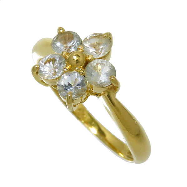 7.5号 花 アクアマリン リング・指輪 K18ゴールド 18金 2.0g レディース
【中古】【真子質店】




【Sx】