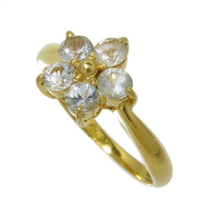 7.5号 花 アクアマリン リング・指輪 K18ゴールド 18金 2.0g レディース
【中古】【真子質店】




【Sx】
