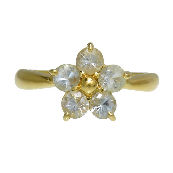 7.5号 花 アクアマリン リング・指輪 K18ゴールド 18金 2.0g レディース
【中古】【真子質店】




【Sx】