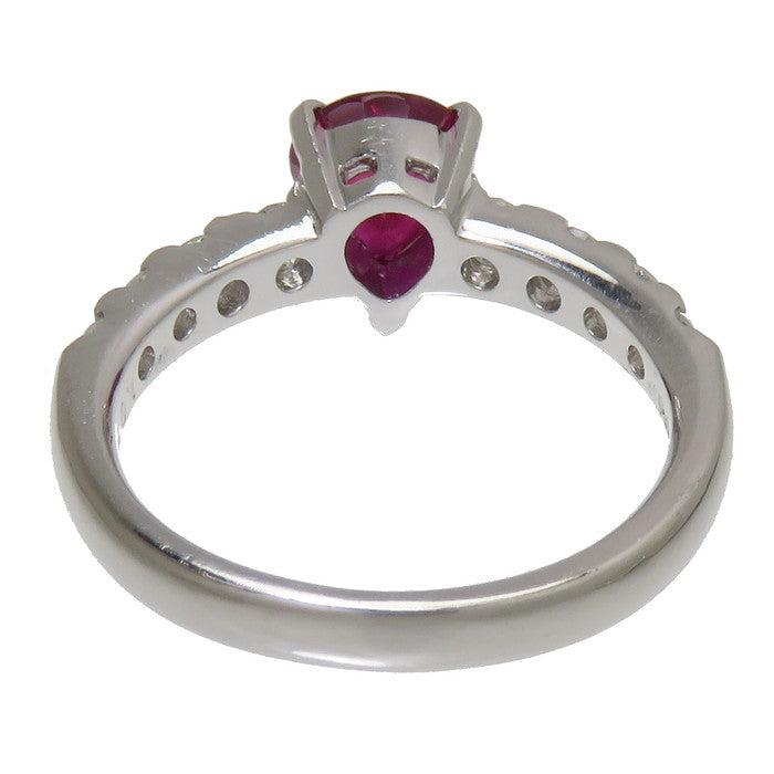 12号 ルビー 1.07ct ダイヤモンド 計0.60ct リング・指輪 Pt900 