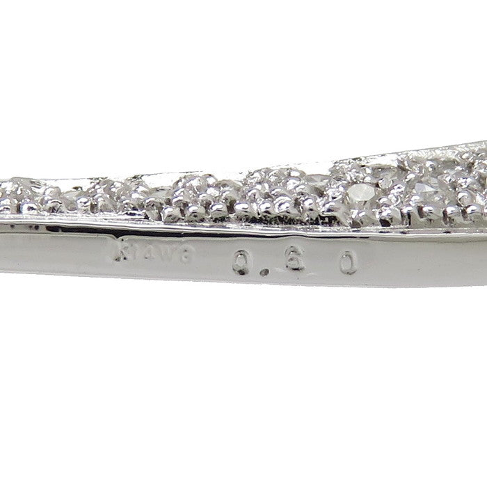 ハートモチーフ ダイヤモンド 計0.06ct ペンダントトップ K14WG 
