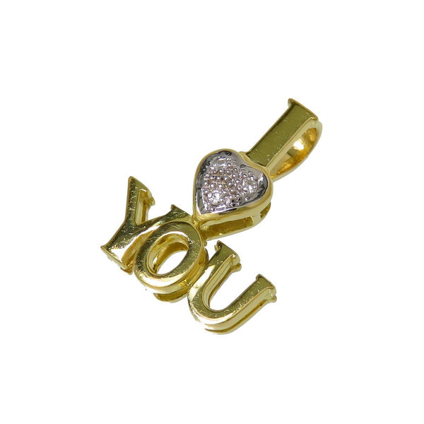 ★★最終特価品【Ponte Vecchio/ポンテヴェキオ】 I LOVE YOU ダイヤモンド 計0.02ct ペンダントトップ K18YGイエローゴールド 18金/K18WGホワイトゴールド 18金 1.5g レディース
【中古】【真子質店】




【IMaT】