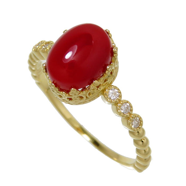 19号 さんご 1.85ct ダイヤモンド 計0.09ct リング・指輪 K18ゴールド 18金 3.2g レディース
【中古】【真子質店】




【IKY】
