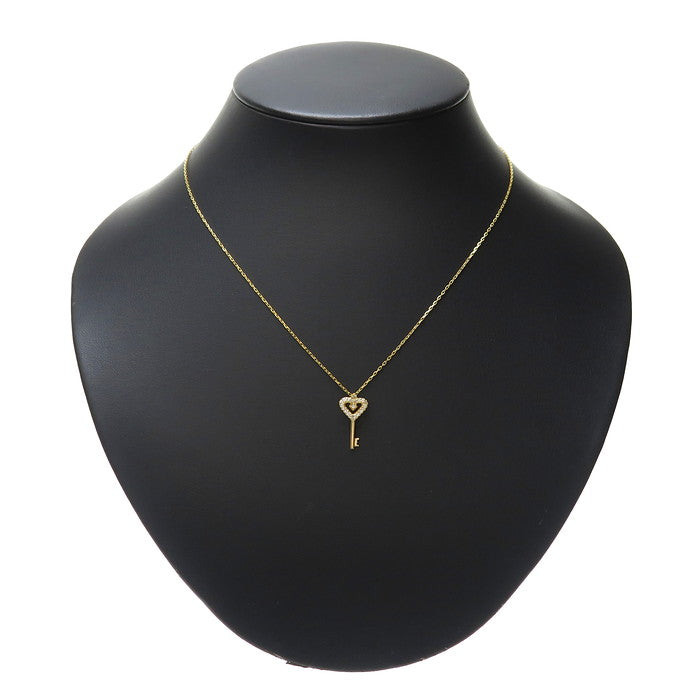 最終特価品 キー/鍵モチーフ ダイヤモンド 計0.14ct ネックレス K18