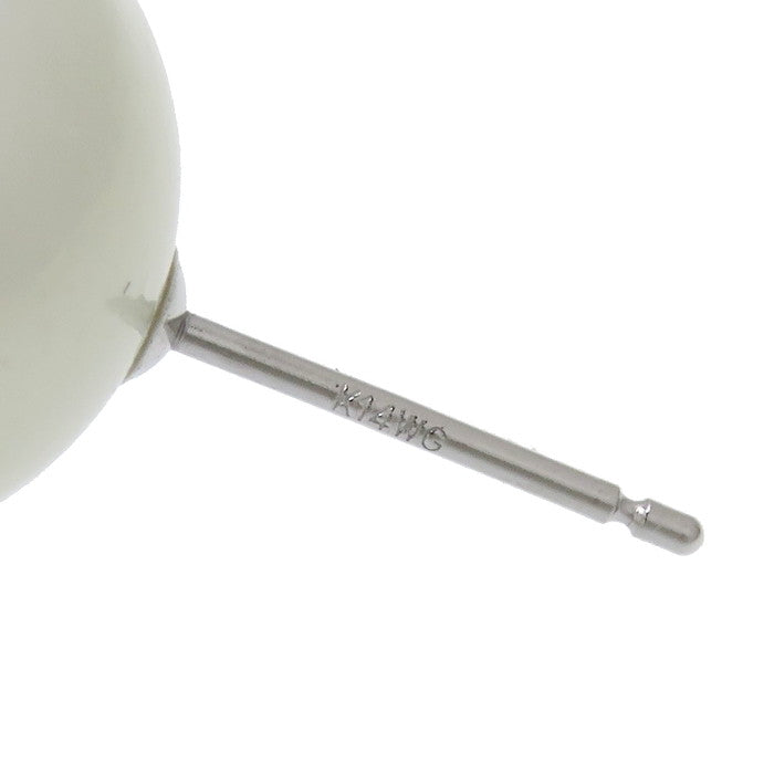 スタッド 真珠真珠 11.8mm ピアス K14WGホワイトゴールド 14金 4.9g 