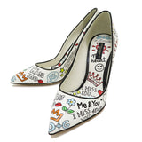 【DOLCE&GABBANA/ドルチェアンドガッバーナ】 ハイヒール 落書デザイン CD-149  CD1018 パンプス 牛革/ポリエステル/ポリウレタン樹脂 白×マルチカラー  レディース【中古】【真子質店】【GN】




【Maxx】