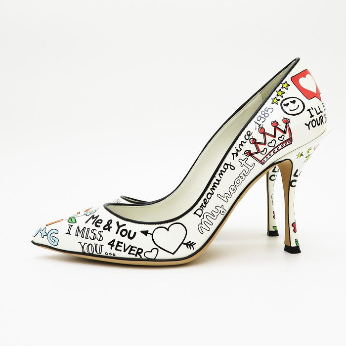 【DOLCE&GABBANA/ドルチェアンドガッバーナ】 ハイヒール 落書デザイン CD-149  CD1018 パンプス 牛革/ポリエステル/ポリウレタン樹脂 白×マルチカラー  レディース【中古】【真子質店】【GN】




【Maxx】