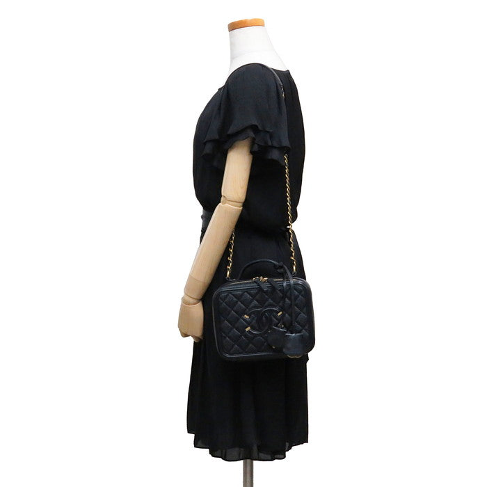 【上品を持ち歩く♪】CHANEL 25SS バニティケース 25C】注目の最新バージョン☆CHANEL☆ロングバニティケース