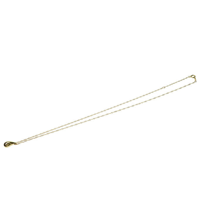 ドロップモチーフ ネックレス K18ゴールド 18金 1.6g 40cm レディース