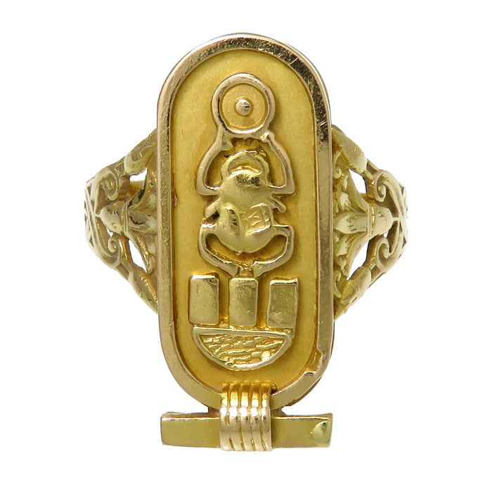 13.5号 エジプト スカラベ リング・指輪 K18ゴールド 18金 4.0g ユニ