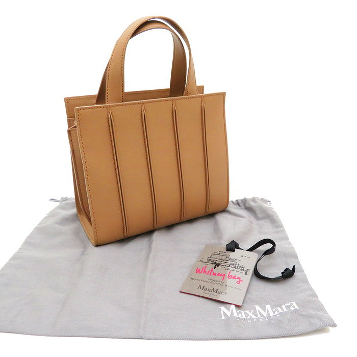 MAX MARA/マックスマーラ】 ホイットニー ハンドバッグ/カーフレザー ブラウン レディース【中古】【真子質店】【GN】 【Txx】 –  真子質店 PawnShopMAKO