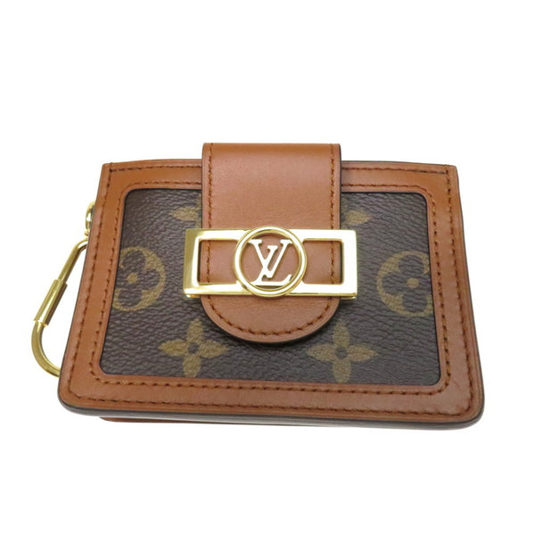 【LOUIS VUITTON/ルイ・ヴィトン】 ドーフィーヌ・ミュルティカルト モノグラム/モノグラムリバース M68751 ミニ財布/コンパクト  カードケース ブラウン レディース【中古】【真子質店】【GD】, 【MaMox】