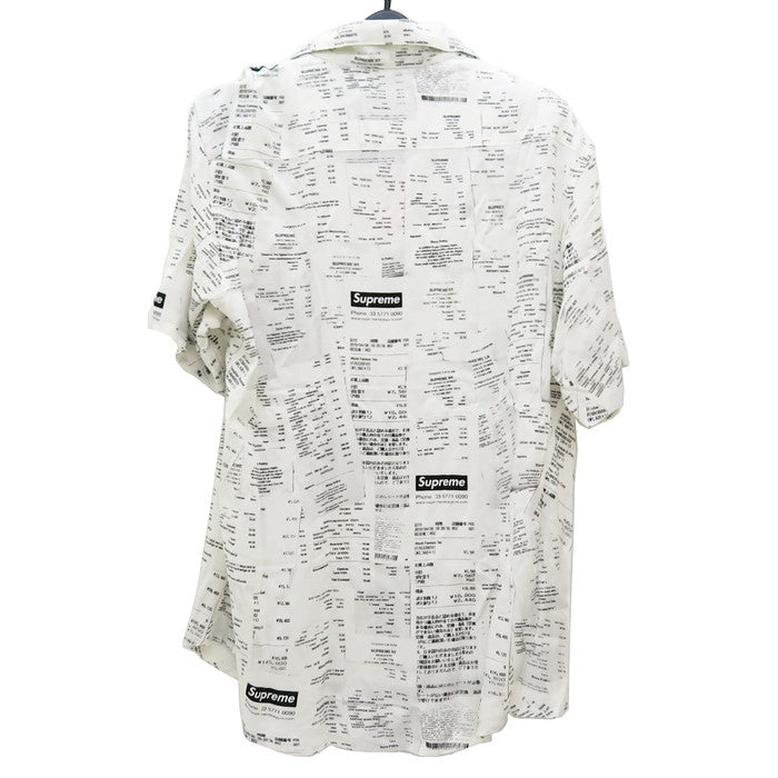 Supreme/シュプリーム】 レシート 2020AWコレクション 半袖シャツ