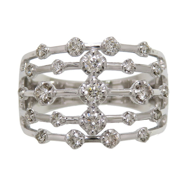 16号 5連風 ダイヤモンド 計0.50ct リング・指輪 K18WGホワイトゴールド 18金 5.8g レディース
【中古】【真子質店】




【MaMox】