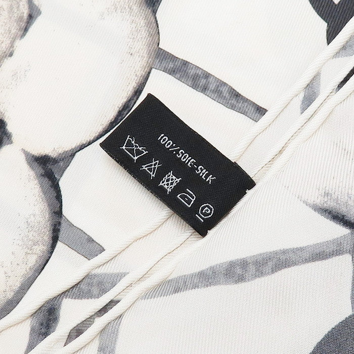 CHANEL/シャネル】 カメリア ココマーク マトラッセ柄 スカーフ シルク