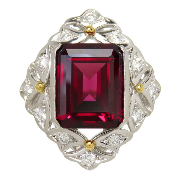 12号 三越ジュエリー コンビ ロードライトガーネット 8.35ct ダイヤモンド 計0.37ct リング・指輪 Pt900プラチナ/K18ゴールド 18金 18.7g レディース
【中古】【真子質店】




【MiSI】
