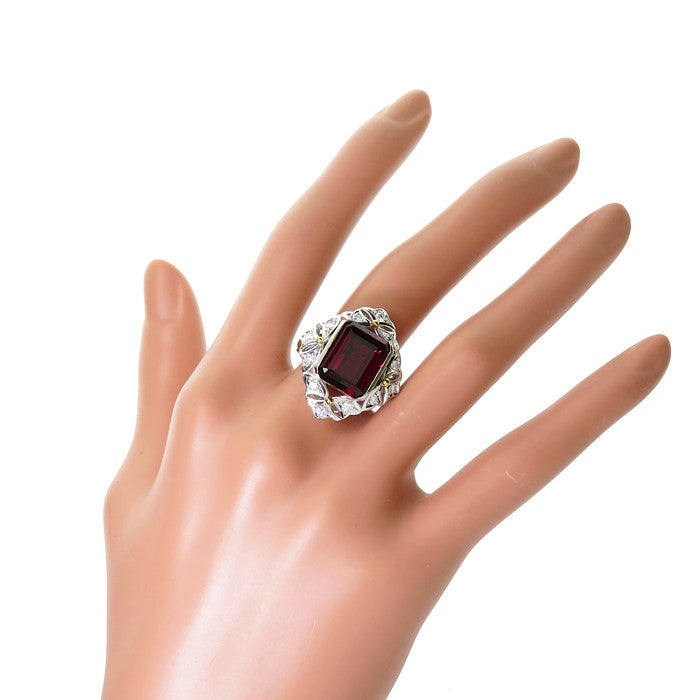 12号 三越ジュエリー コンビ ロードライトガーネット 8.35ct 