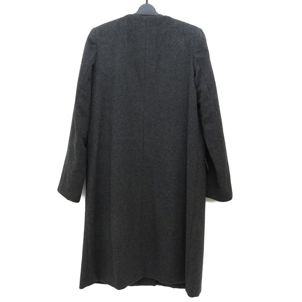 ノーカラー ロングコート カシミヤ/ポリエステル グレー レディース【中古】【真子質店】




【Tx】