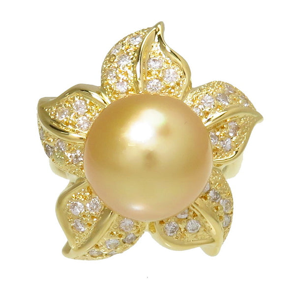★★最終特価品 10.5号 花/フラワー 白蝶真珠 (ゴールデンパール) 11.7mm ダイヤモンド 計0.79ct リング・指輪 K18ゴールド 18金 17.1g レディース
【中古】【真子質店】




【SYMi】
