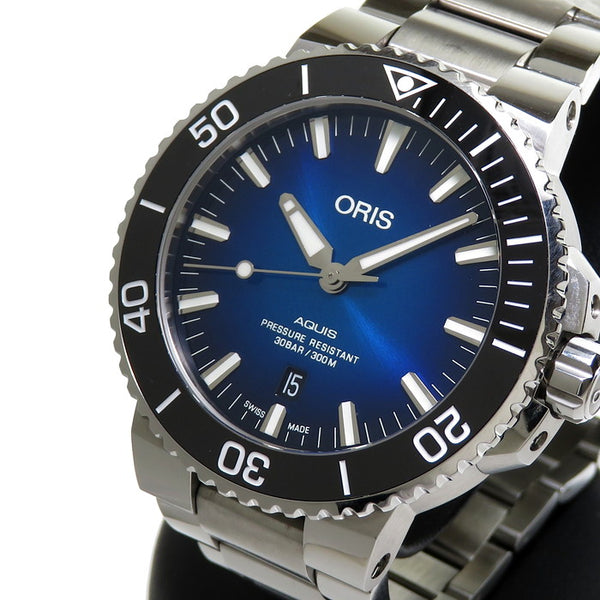 【ORIS/オリス】 アクイス クリッパートン リミテッドエディション 01 733 7730 4185-Set MB 限定2000本 腕時計 ステンレススチール 自動巻き/オートマ ブルー メンズ
【中古】【真子質店】【GD】




【SSx】