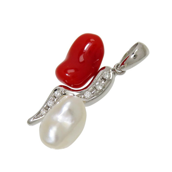 ★★最終特価品 珊瑚 淡水真珠 ダイヤモンド 計0.07ct ペンダントトップ K18WGホワイトゴールド 18金 3.4g レディース
【中古】【真子質店】




【IIx】