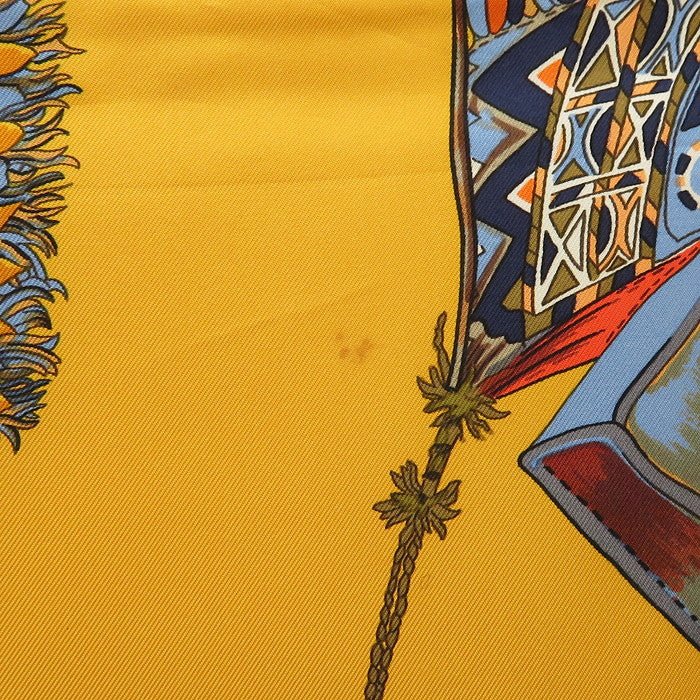 HERMES/エルメス】 カレ90 CUIRS DU DESERT/砂漠の革飾り スカーフ ...
