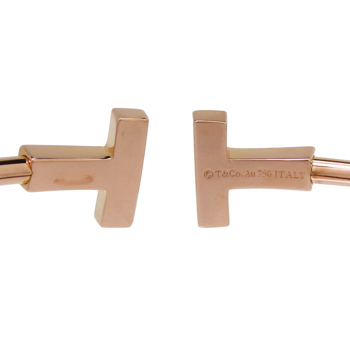 Tiffany & Co. Tワイヤーブレスレット ミディアム ローズゴールド ティファニー T ダイヤモンド ワイヤー ブレスレット ローズ