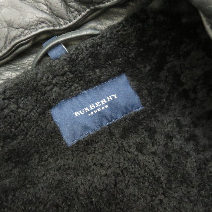 【BURBERRY/バーバリー】 ロンドン イタリア製　 ハーフコート レザー/ムートン ブラック メンズ【中古】【真子質店】




【ITx】