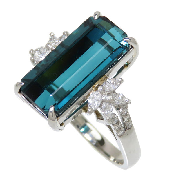 11号 ブルートルマリン/インディゴライトトルマリン 6.858ct ダイヤモンド 計0.33ct リング・指輪 Pt950プラチナ 7.1g レディース
【中古】【真子質店】【NN】




【KST】