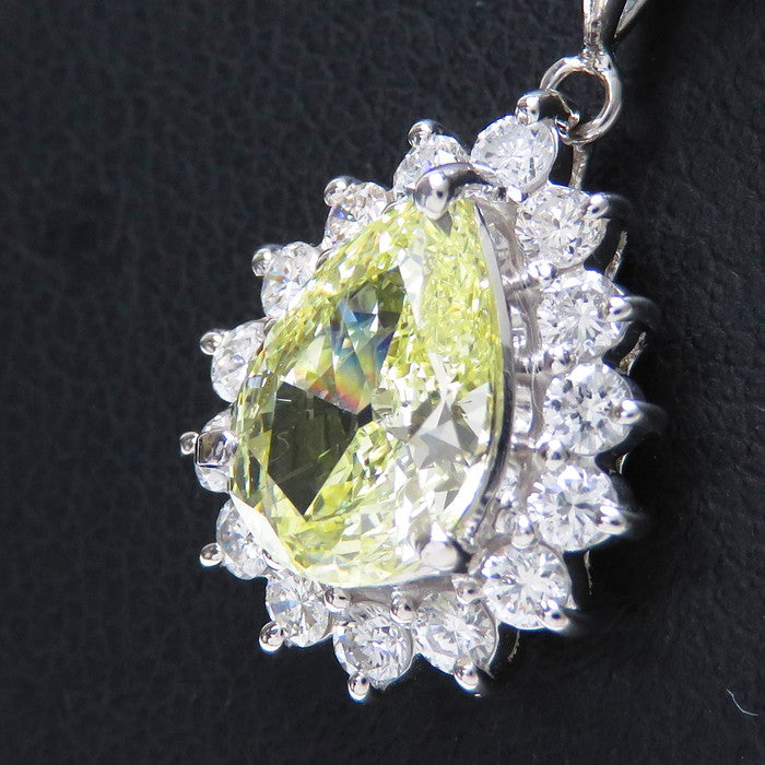 中央ダイヤモンド 1.003ct ダイヤモンド 計0.40ct ネックレス Pt900 