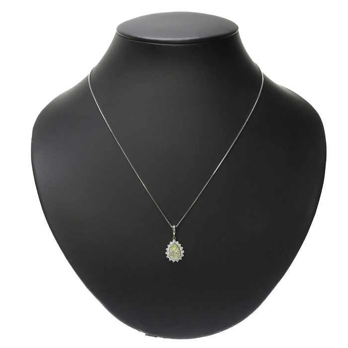 中央ダイヤモンド 1.003ct ダイヤモンド 計0.40ct ネックレス Pt900 