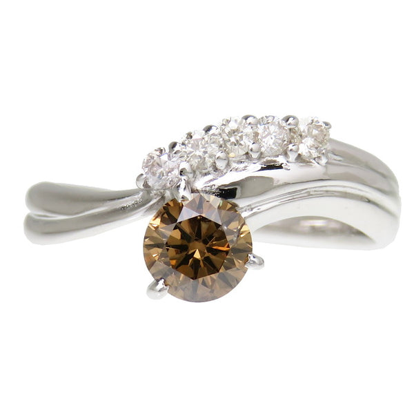 11号 ブラウンダイヤモンド 0.60ct ダイヤモンド 計0.15ct リング・指輪 K18WGホワイトゴールド 18金 2.7g レディース
【中古】【真子質店】【NN】




【TDT】