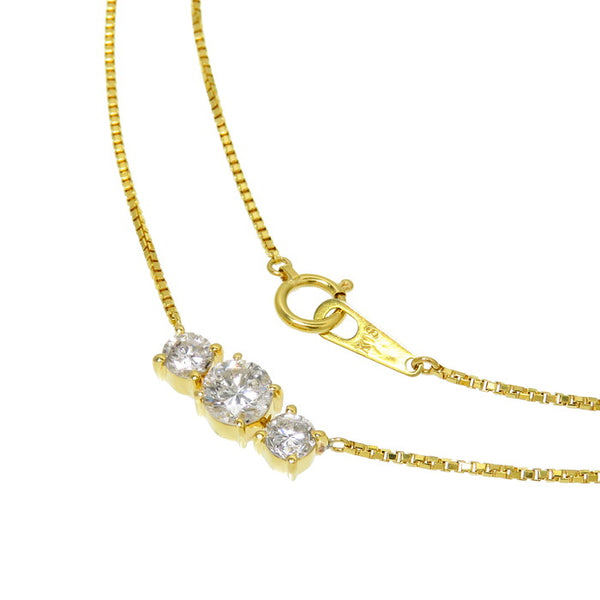 ★★最終特価品 ダイヤモンド(推定0.6ct/0.3ct/0.3ct/推定G~H-Iクラス) 計1.20ct ネックレス K18ゴールド 18金 4.4g 直線42cm レディース
【中古】【真子質店】【NN】




【MiID】