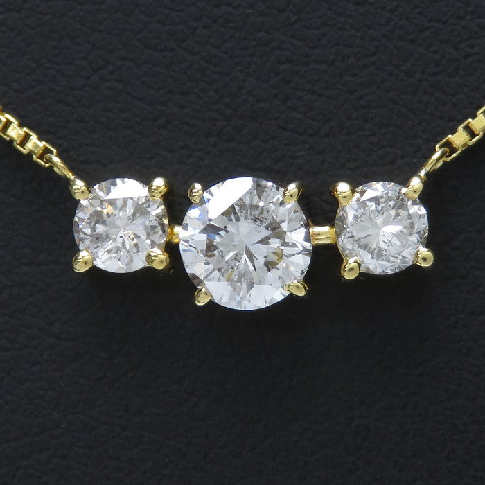 ★★最終特価品 ダイヤモンド(推定0.6ct/0.3ct/0.3ct/推定G~H-Iクラス) 計1.20ct ネックレス K18ゴールド 18金 4.4g 直線42cm レディース
【中古】【真子質店】【NN】




【MiID】