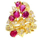 12号 ブーケ風 リボン ルビー 計2.35ct ダイヤモンド 計0.48ct リング・指輪 K18ゴールド 18金 8.3g レディース
【中古】【真子質店】【NN】




【MoxY】