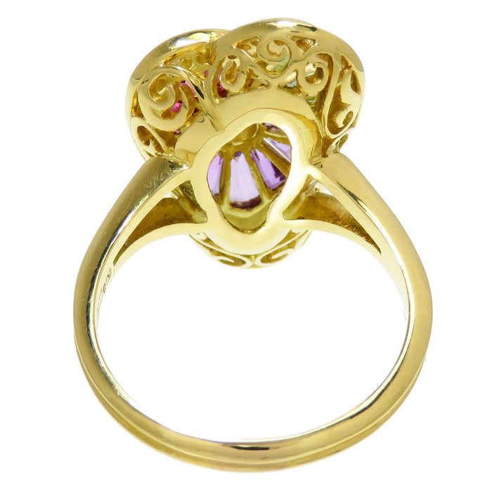 15号 アメジスト/トルマリン/ペリドット 計1.59ct ダイヤモンド 計0.63 