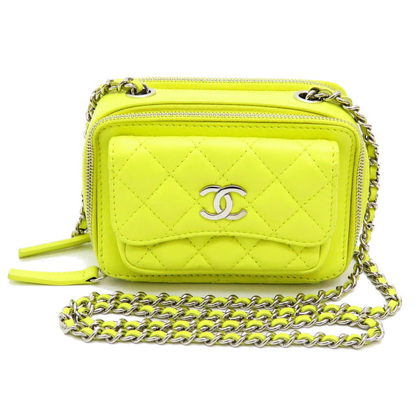 【CHANEL/シャネル】 ミニマトラッセ チェーンショルダー　20番台 ショルダーバッグ レザー ライトイエロー/レモン レディース【中古】【真子質店】【GD】




【TDMaI】