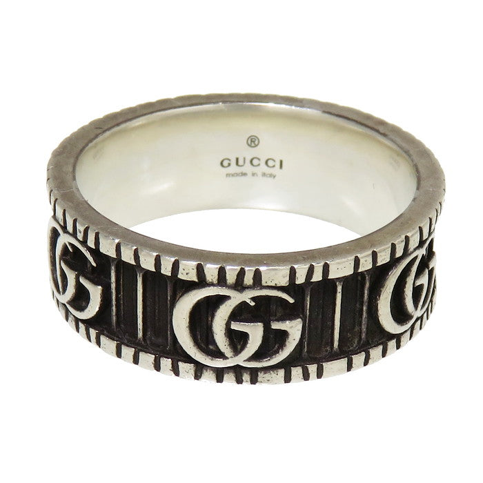 20号【GUCCI/グッチ】 ダブルG フルサークル リング・指輪 シルバー925