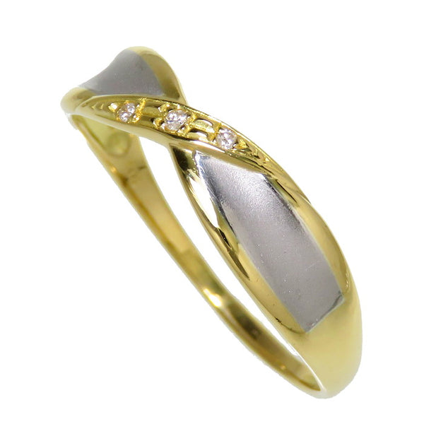 22号 コンビ 一部艶消し ダイヤモンド 計0.02ct リング・指輪 K18ゴールド 18金/Pt900プラチナ 2.3g レディース
【中古】【真子質店】【NN】




【IIx】