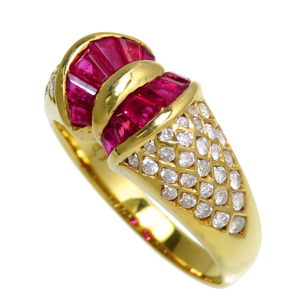 12.5号 ルビー 計1.29ct ダイヤモンド 計0.89ct リング・指輪 K18ゴールド 18金 4.6g レディース
【中古】【真子質店】【NN】




【TYx】
