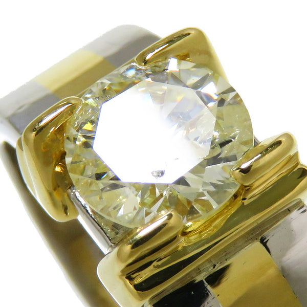 12号 コンビ 一粒ジュエリー ダイヤモンド(推定VLY-I1) 1.047ct リング・指輪 K18ゴールド 18金/Pt900プラチナ 7.6g レディース
【中古】【真子質店】【NN】




【Ixxx】