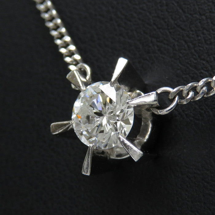一粒ジュエリー ダイヤモンド(推定G-Iクラス) 0.718ct ネックレス 