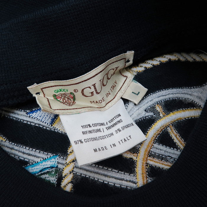 グッチ ✨ヒグチユウコ コットン トレーナー スウェット トップス ネイビー kanteikyoku-store_24-186