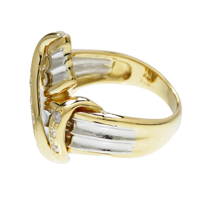 11号 コンビデザイン ダイヤモンド 計0.28ct リング・指輪 K18ゴールド