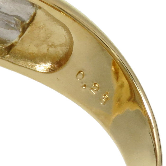 11号 コンビデザイン ダイヤモンド 計0.28ct リング・指輪 K18ゴールド