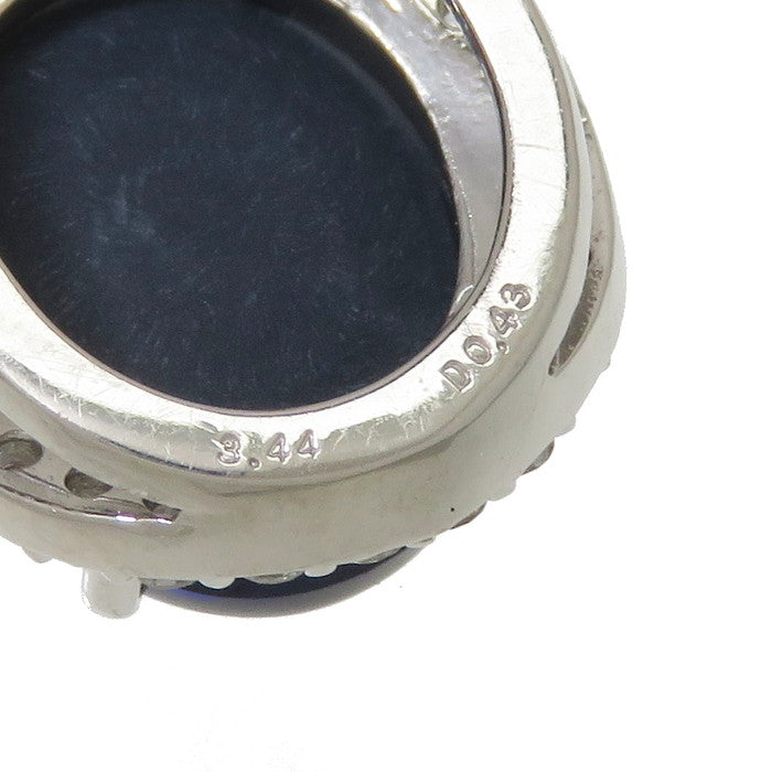 ブラックオパール 3.44ct ダイヤモンド 計0.43ct ペンダントトップ