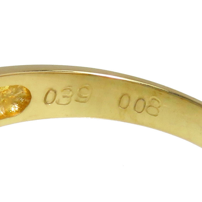 11号 エメラルド 計0.39ct ダイヤモンド 計0.08ct リング・指輪 K18
