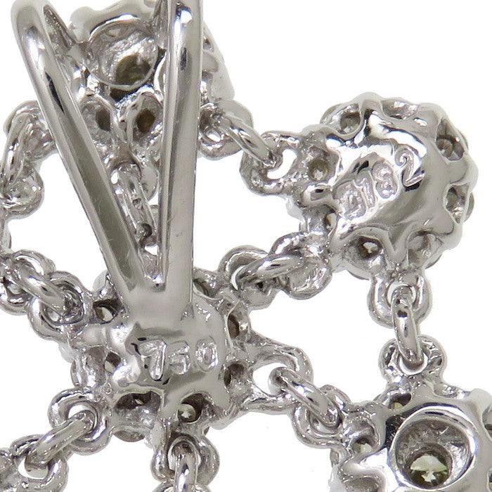 ダイヤモンド(イエロー含む) 計1.82ct ペンダントトップ K18WGホワイト